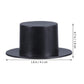 NUOBESTY 50pcs Mini Plastic Top Hats Black Snowman Hats Christmas Wine Bottle Decor Party Supplies