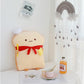 OUKEYI 18.9'' Toast Baguette Plush Pillow, Bread Shape Plush Toy Hugging Pillow with Red Scarf,Soft Toast Food Sofa Cushion for Home Decor,Funny Gift