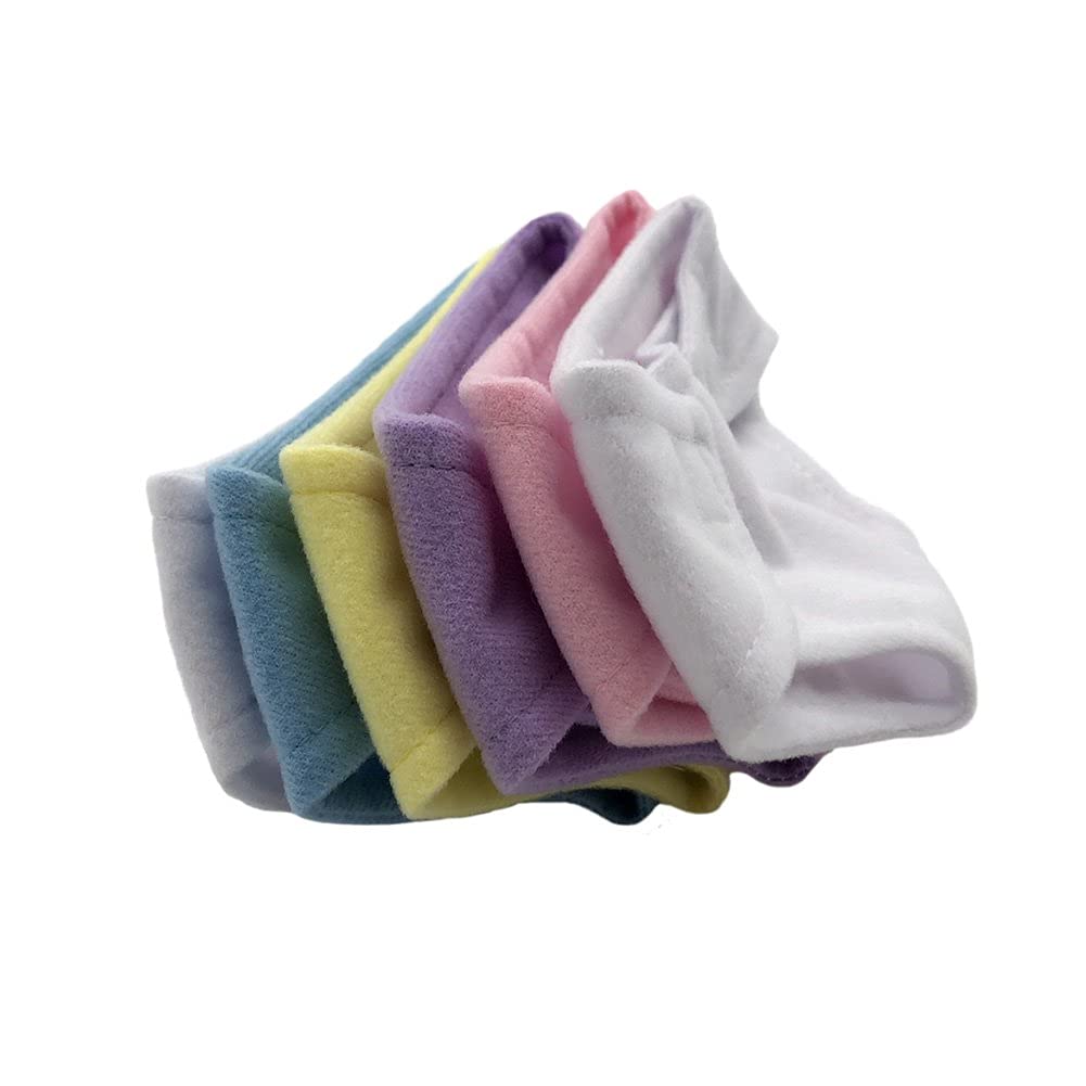 Baby Doll Toy 6 Pack Fabric Diapers, Pastels