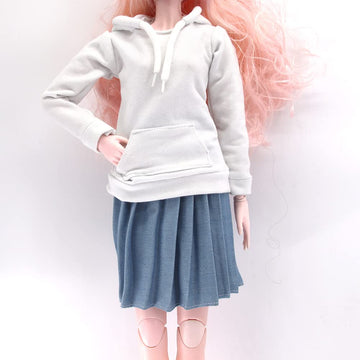 QIANHUI BJD Doll Clothes, 3 Hoodies and 4 Skirts are Suitable for 60CM Dolls ,1/3bjd Dolls, Hoodies and Skirts can be Worn at Will to Experience