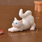 Pluzmecalm 10 Pcs Realistic Hand Painted Mini Cat Figurines Dollhouse Miniature Cats Figurine Set Cute Resin Kitten for DIY Home Landscape Cake Topper
