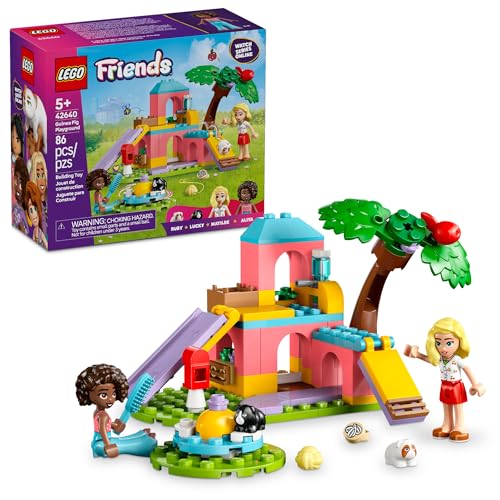 LEGO Friends Guinea Pig Playground - Building Toy Pretend Play Set for Kids, Girls and Boys, Ages 5+ - with 2 Minidolls and 2 Animal Toys - Gift Idea