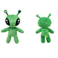 Drexasl 13.5" Green Alien Plush Toy?Ultra-Soft Stuffed Animal Doll? Cute Sci-Fi Plush Figure Pillow ? Ideal Kids' Gift for Christmas, Birthdays & Room