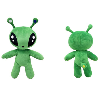 Drexasl 13.5" Green Alien Plush Toy?Ultra-Soft Stuffed Animal Doll? Cute Sci-Fi Plush Figure Pillow ? Ideal Kids' Gift for Christmas, Birthdays & Room