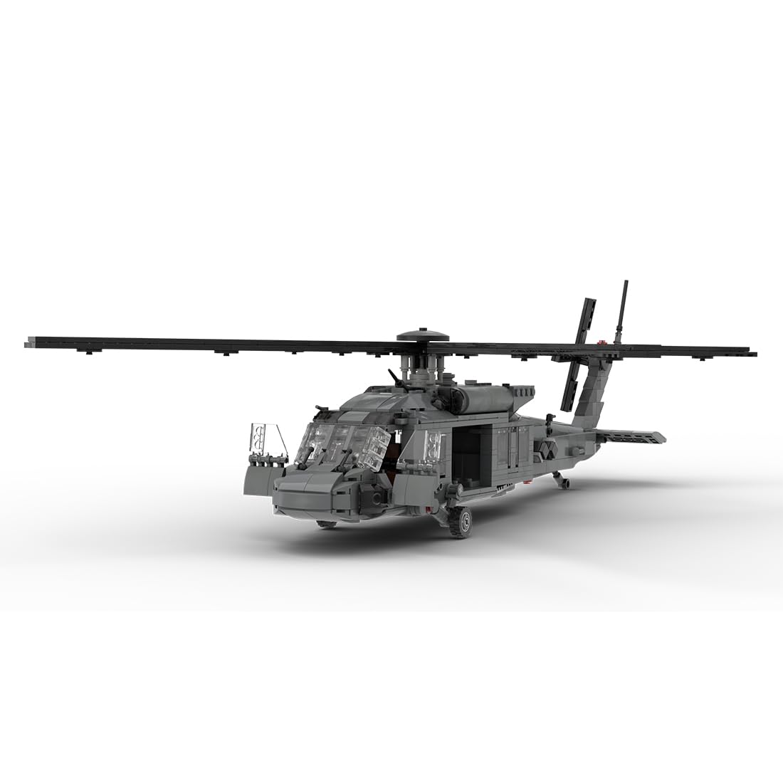 FunXylophy 1/35 Scale UH-60 Black Hawk Military Helicopters Building Blocks, Collectible Military-Themed Model to Build and Display, Great Gift