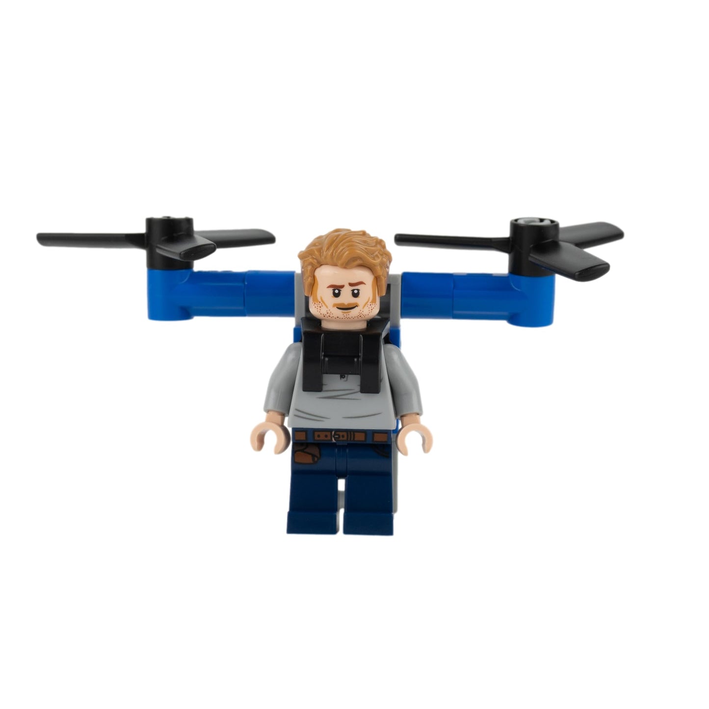 LEGO Jurassic World: Owen Grady Minifigure with Jetpack and Baby Raptor