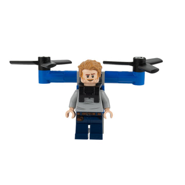 LEGO Jurassic World: Owen Grady Minifigure with Jetpack and Baby Raptor