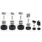 LANMANUO 226PCS Wheels and Axles Sets Car Parts Building Kit with Tires, Windshield, Chassis & Steering Wheel Compatible with Major Brands