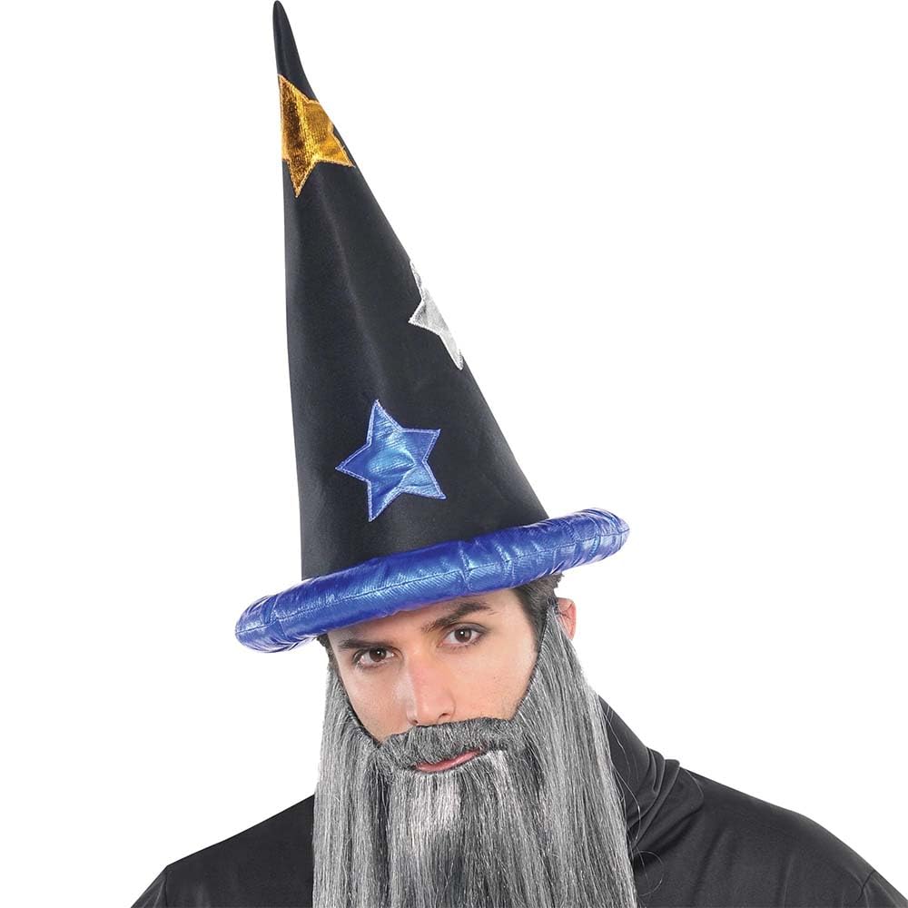 Multicolor Wizard Hat - Mystical & Fun Costume Accessory Perfect For Halloween, Themed Parties & More - 1 Pc