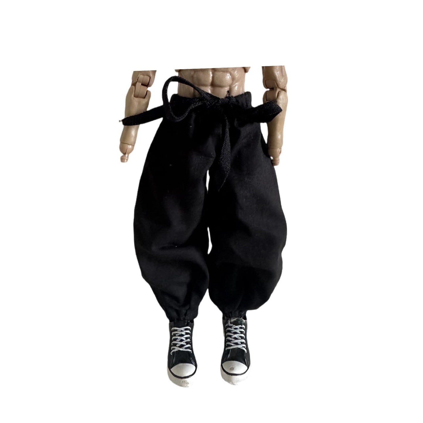 1/12 Action Figure Clothes,Lantern Pants for 6" Male Action Figure,fits Well for 1/12 Scale Figures. (Black Latern Pants)