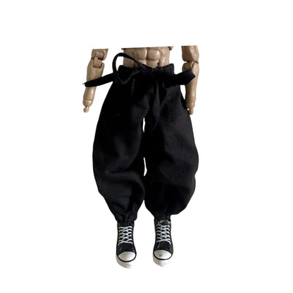 1/12 Action Figure Clothes,Lantern Pants for 6" Male Action Figure,fits Well for 1/12 Scale Figures. (Black Latern Pants)