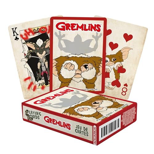 AQUARIUS Gremlins Playing Cards - Gremlins Themed Deck of Cards for Your Favorite Card Games - Officially Licensed Gremlins Merchandise & Collectibles