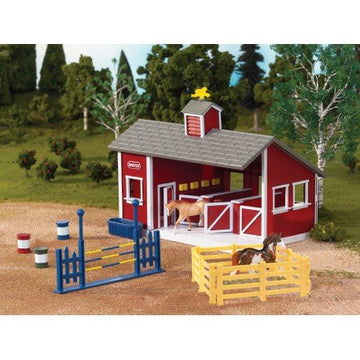 HorseSaddleShop Breyer Stablemates Red Stable Set Red-Stable-Set 59197