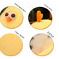 XIYUAN Fat Chicken Plush Pillow Super Soft Mother Hen Doll Plush Toy 17.7inch Funny CuteChicken Neck Pillow Yellow Chicken Stuffed Animal for Boys