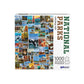 Funwares National Parks Puzzle, All 63 US Parks, 1000 Pieces, Poster Art