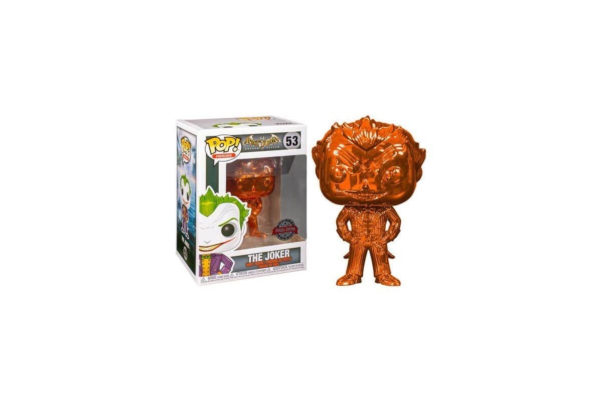 Funko POP! Heroes: DC Comics Batman Arkham Asylum - The Joker (Orange Chrome) (NYCC Debut)