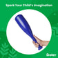 Boley 6-Piece Toy Baseball Set for Kids & Toddlers - 2 Soft Plastic Baseball Bats Measuring 15" in Length Each and 4 Balls - Perfect Indoor & Outdoor