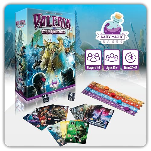 Valeria Card Kingdoms Board Game - Strategy & Dice Rolling with Resource Management - Fun for Teenagers, Adults, Family Game Night - Ages 10+, 1-5