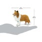 Safari Ltd. Collie Figurine - Lifelike 4" Dog Figure - Educational Toy for Boys, Girls, and Kids Ages 3+