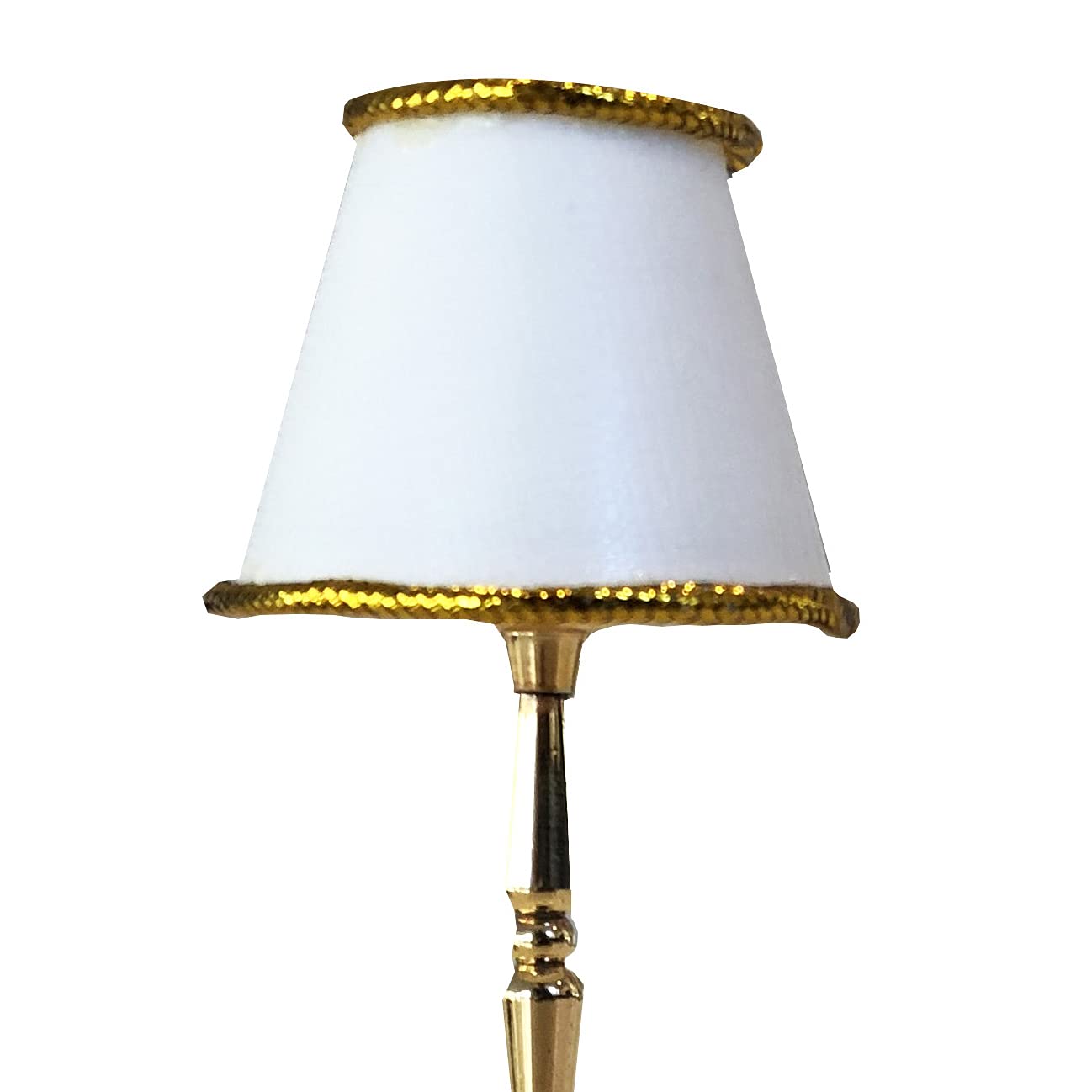 Miniature Dollhouse Floor Lamp, LED Battery-Operated Light, Functional Dollhouse Furniture Accessory