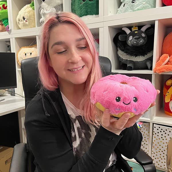 Squishable - Snugglemi Snackers Pink Donut - Comfort Food Collection - 6 in - Soft Toy Collectible Stuffed Animal - Beans