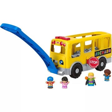 Fisher-Price Little People Toddler Learning Toy, Big Yellow Bus Musical Pull-Along Vehicle & 4 Figures for Pretend Play, Kids Ages 1+ Years