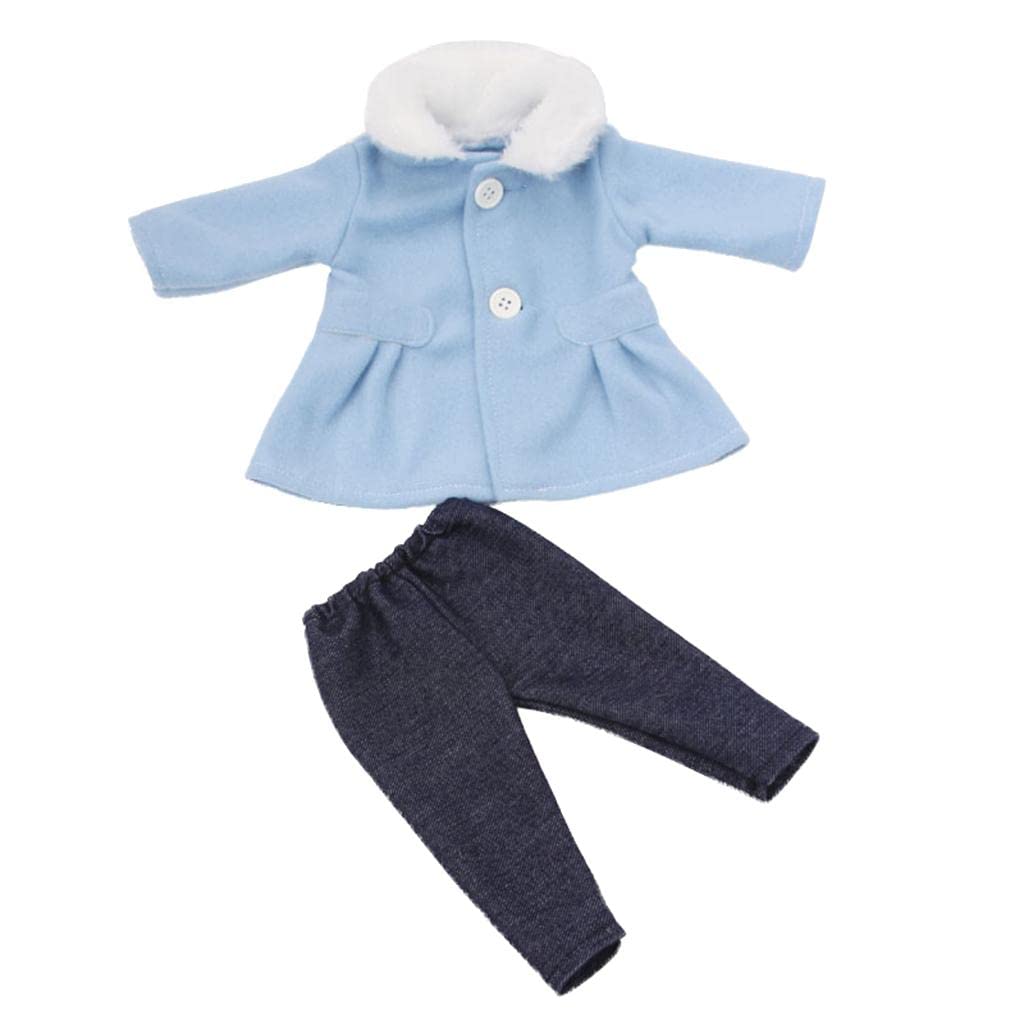 Simhoa Miodepuppe Clothes Winter Doll Pants for 18 Inch Girls Dolls Dress Up, Sky Blue