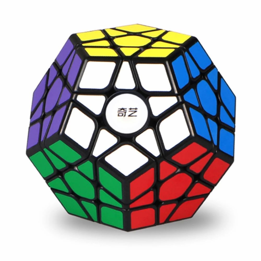 Megaminx Speed Cube, 3x3x3 Pentagonal Speed Cube Dodecahedron Magic Cube Puzzle Black