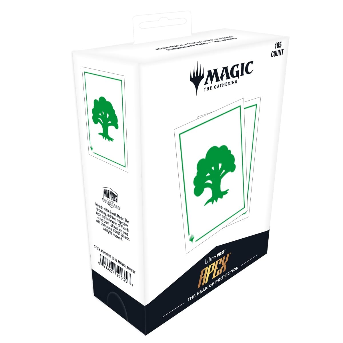 Ultra PRO - Mana 8 105ct Apex Deck Protector Sleeves - Forest for Magic: The Gathering, Protect & Store Collectible Cards, Sports Cards, MTG, D&D