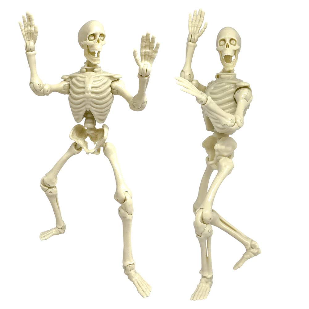 Figures Toy Company Super Articulated 8 Inch Skeleton Action Figure