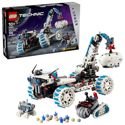 LEGO Technic Lunar Outpost Moon Rover Space Vehicle Building Toy - All-Terrain Explorer for Kids, Boys & Girls, Ages 10+ - Buildable Space Decor