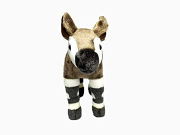 TAMMYFLYFLY Okapi Plush, Stuffed Animal, Okapia Plush Toy, Gifts for Kids, Cuddlekins 12 Inches
