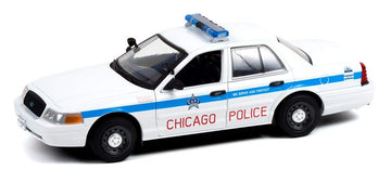PRE-ORDER 2008 Ford Crown Victoria Police Interceptor - City of Chicago Police Department (Hot Pursuit) Series 3 Diecast 1:24 Scale Model - Greenlight