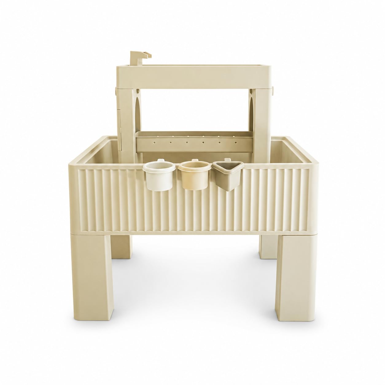Square House Splash & Play Water Table for Toddlers with Built-in Pump - Modern Sensory Outdoor Water Play Set for Kids Ages 36+ Months and Up