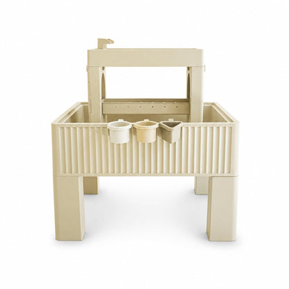 Square House Splash & Play Water Table for Toddlers with Built-in Pump - Modern Sensory Outdoor Water Play Set for Kids Ages 36+ Months and Up
