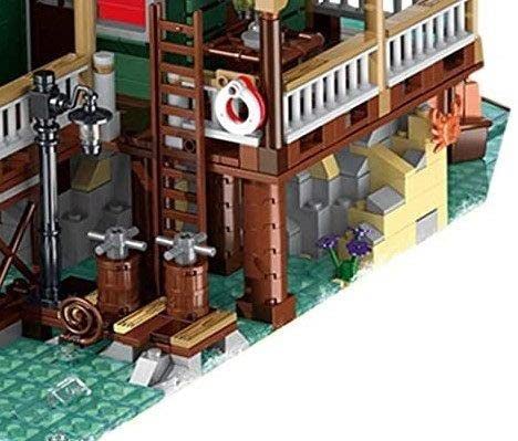 General Jim's Realistically Detailed Fisherman Harbortown Series City Modular Buildings 3452 Piece Three Level Lighthouse Construction Suite Building