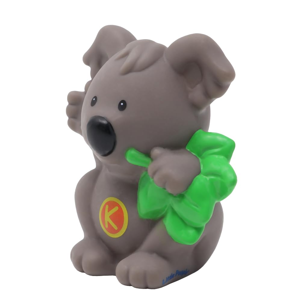 Fisher-Price Replacement Part for Collectible Little People Safari Circus A to Z Learning Zoo Playset J0134 - Replacement Koala Bear Figure Letter K