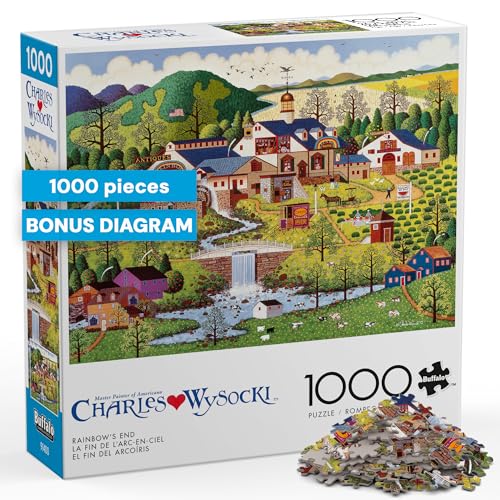 Buffalo Games - Charles Wysocki Rainbow's End - 1000 Piece Jigsaw Puzzle