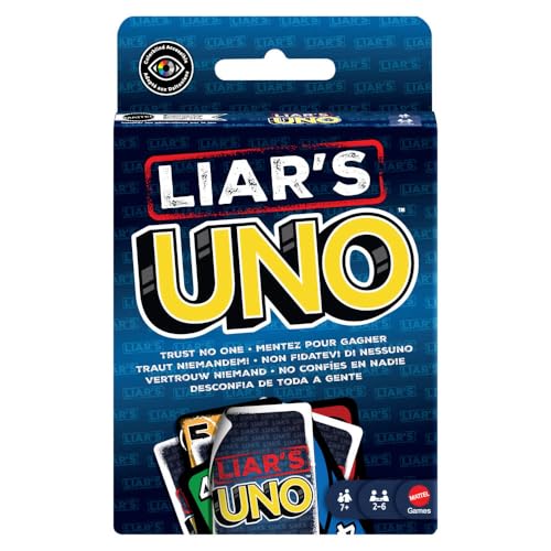 Mattel Games Liar's UNO Card Game, 7+, 2-10 Players