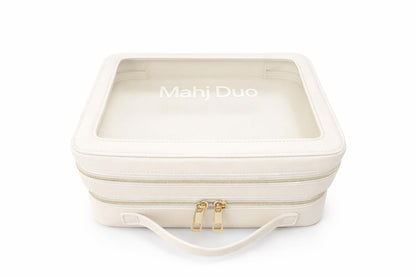 Katsco Mahj Duo Mahjong Tile & Accessory Organizer-American Mahjong Storage Bag for Tiles & Cards, Premium Mahjong Travel Case for Game Night, Mahjong