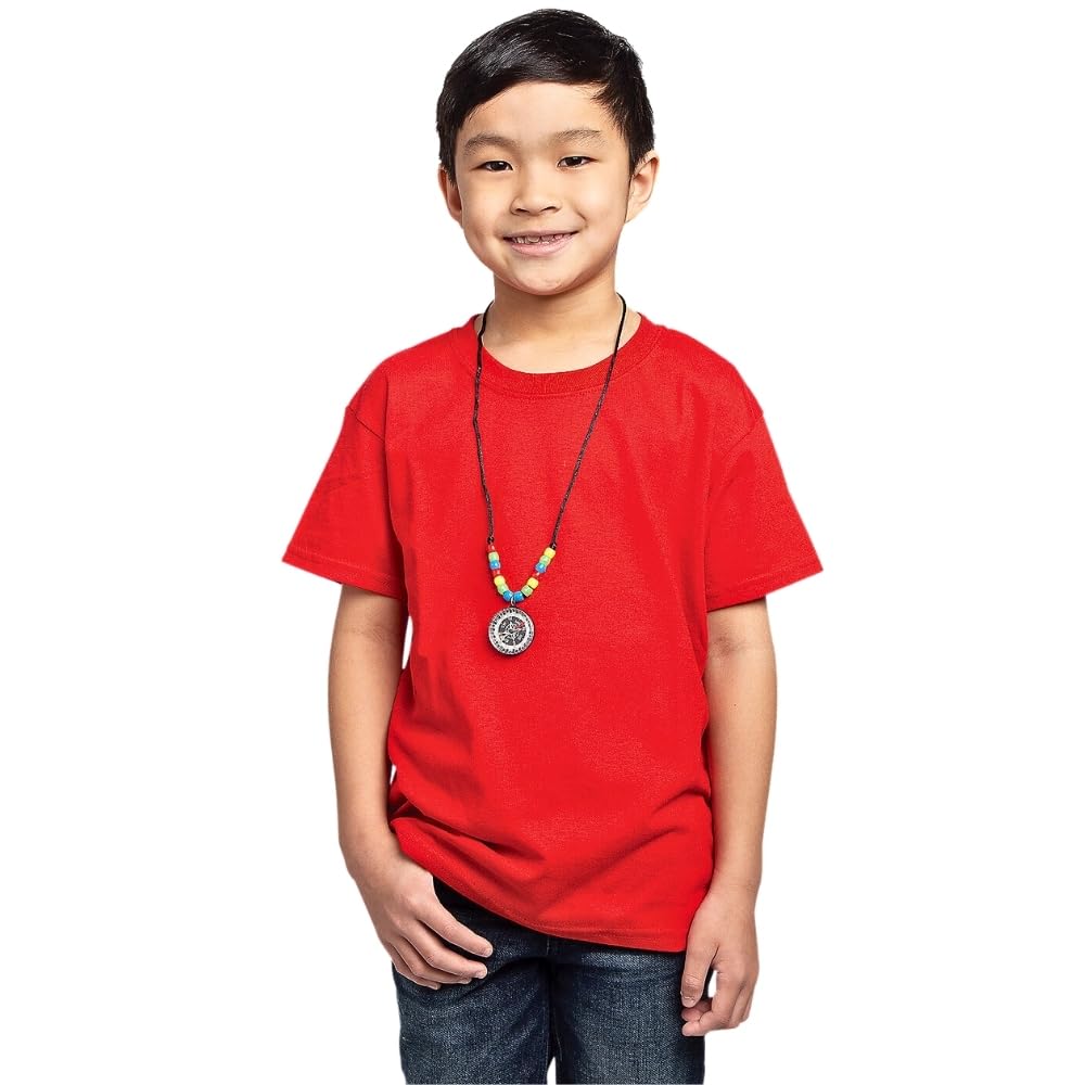 Fun Express Compass Beaded Necklace Craft Kit Makes 12 - Sunday School Crafts for Kids Ages 4-8 | Christian Crafts VBS Vacation Bible School Supplies