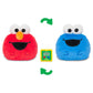 TeeTurtle Elmo and Cookie Monster 4" Reversible Sesame Street Plushie - Cute Kawaii Soft Stuffed Mood Toy for Kids and Adults