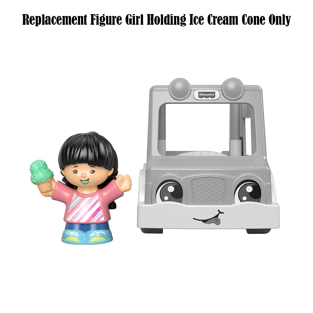Mattel Replacement Part for Little People Share A Treat Ice Cream Truck - GGT35 ~ Replacement Figure ~ Girl Holding Ice Cream Cone