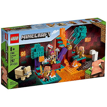 LEGO Minecraft The Warped Forest 21168 Hands-on Minecraft Nether Creative Playset; Fun Warped Forest Building Toy Featuring Huntress, Piglin and