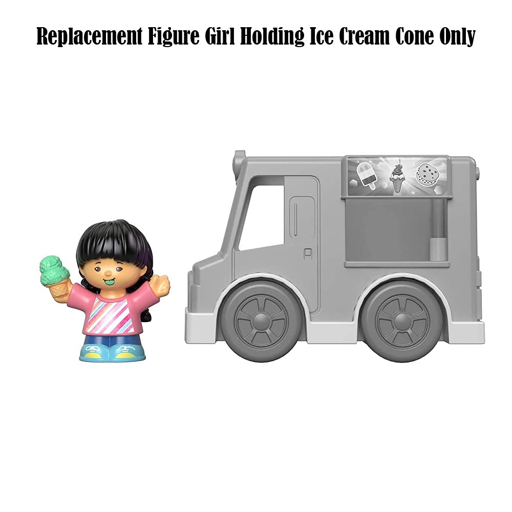 Mattel Replacement Part for Little People Share A Treat Ice Cream Truck - GGT35 ~ Replacement Figure ~ Girl Holding Ice Cream Cone