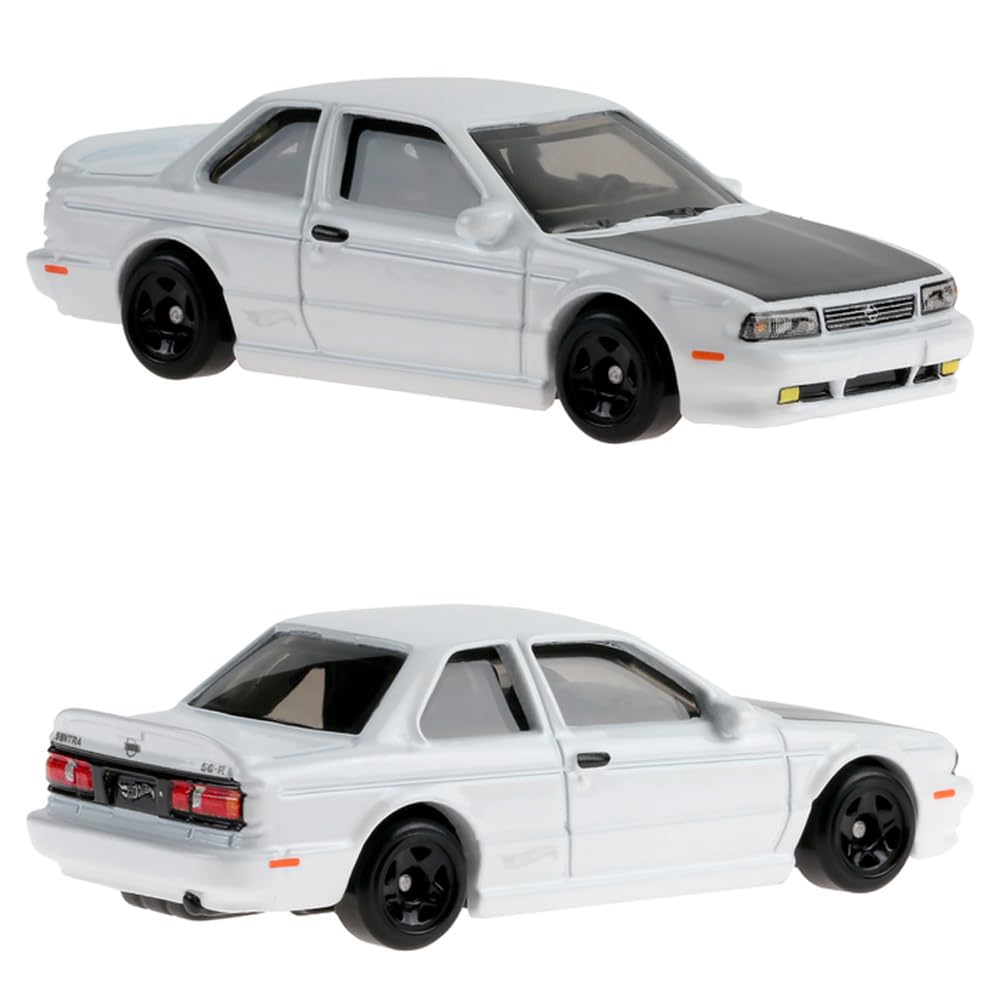 Hot Wheels Silver Series '91 Nissan Sentra SE-R [White] Compact Kings 5/5, 1:64 Scale Diecast Toy Vehicle