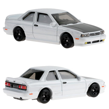 Hot Wheels Silver Series '91 Nissan Sentra SE-R [White] Compact Kings 5/5, 1:64 Scale Diecast Toy Vehicle