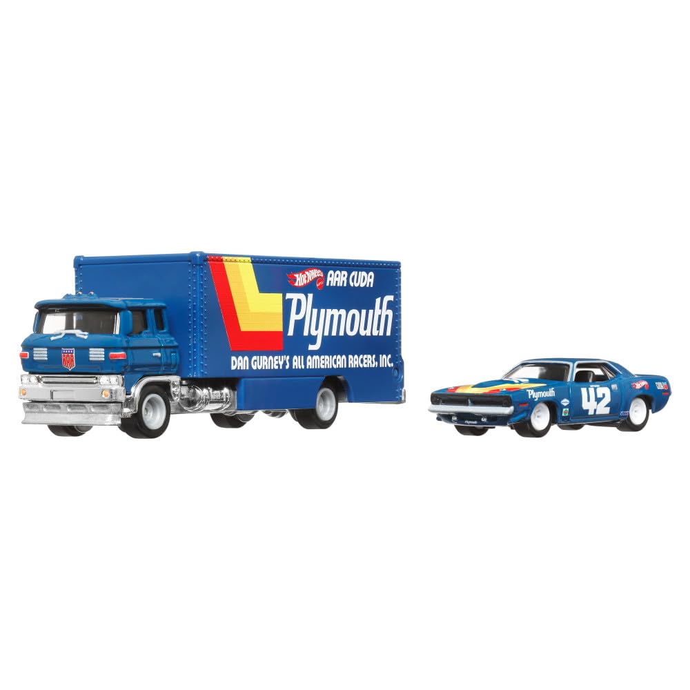 70 AAR Cuda & Sakura Sprinter - Series Car Culture Team Transport - Hot Wheels Premium 1/64