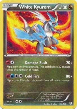 Pokemon - White Kyurem (102/149) - BW - Boundaries Crossed