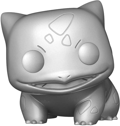 Funko POP Games: Pokemon - Bulbasaur (Silver Metallic) Collectible Vinyl Figure, Multicolor, 3.5